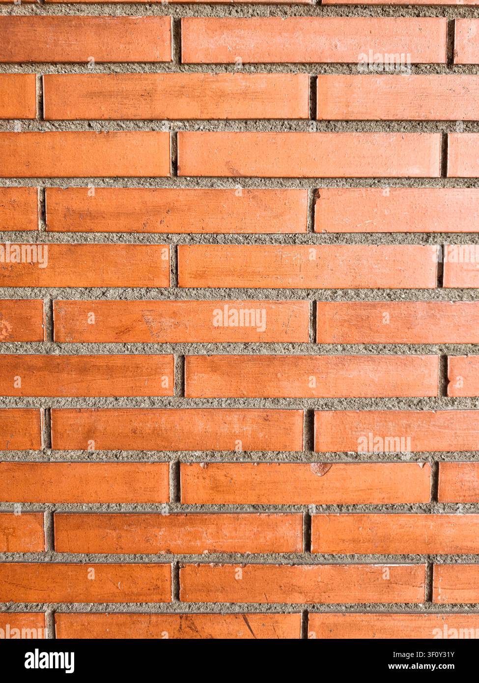 Orange Brick Wall Texture Background Stock Photo