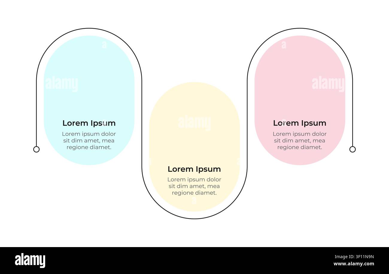 Business presentation empty infographic template Stock Vector