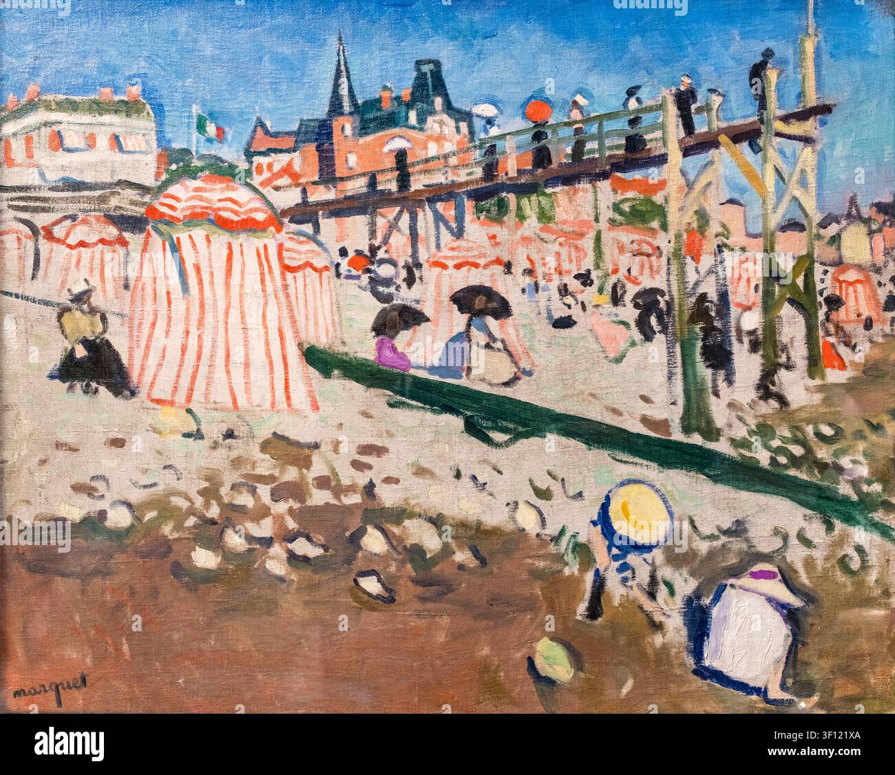 The beach at sainte adresse hi-res stock photography and images