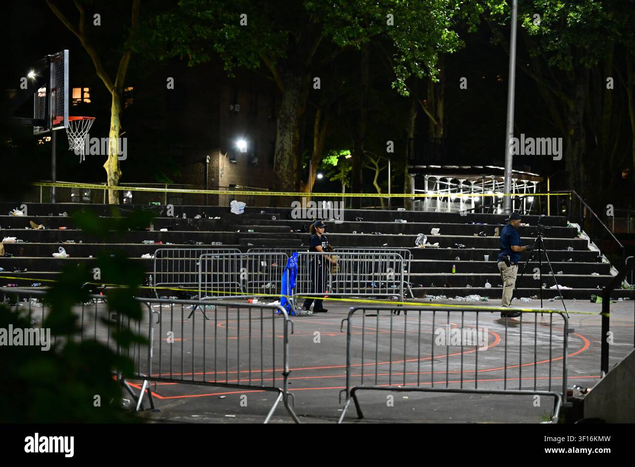 Members of the NYPD Crime Scene Unit collected evidence, found shell ...