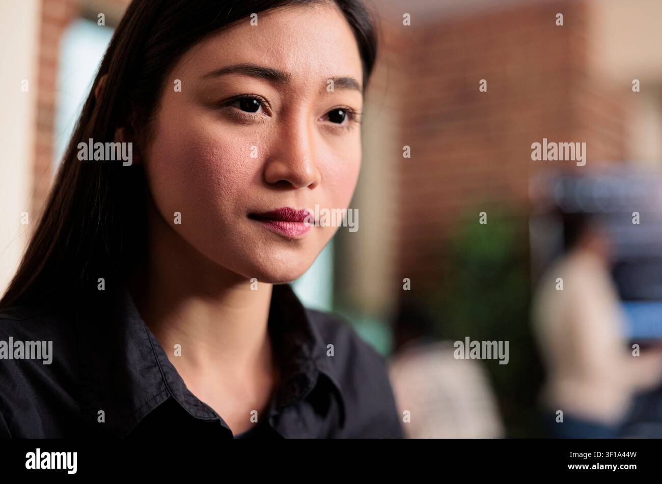 Software developer coding artificial intelligence firewall, asian cyber security engineer developing cloud protection system Close up. Stock Photo