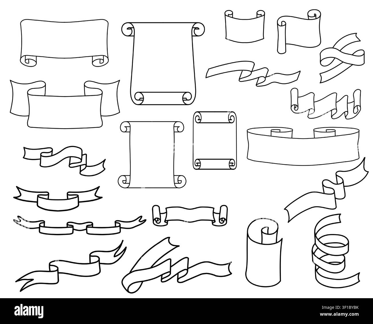 Simple Microscope Kit Scroll illustration map Black and White Stock Photos & Images - Alamy