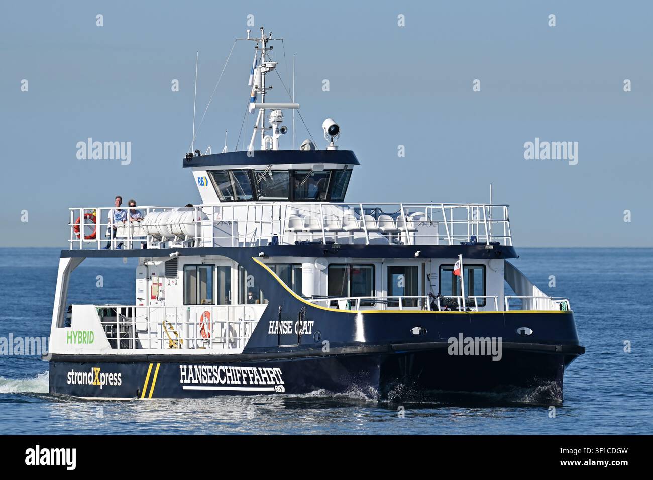 HANSE CAT off Lübeck-Travemünde Stock Photo
