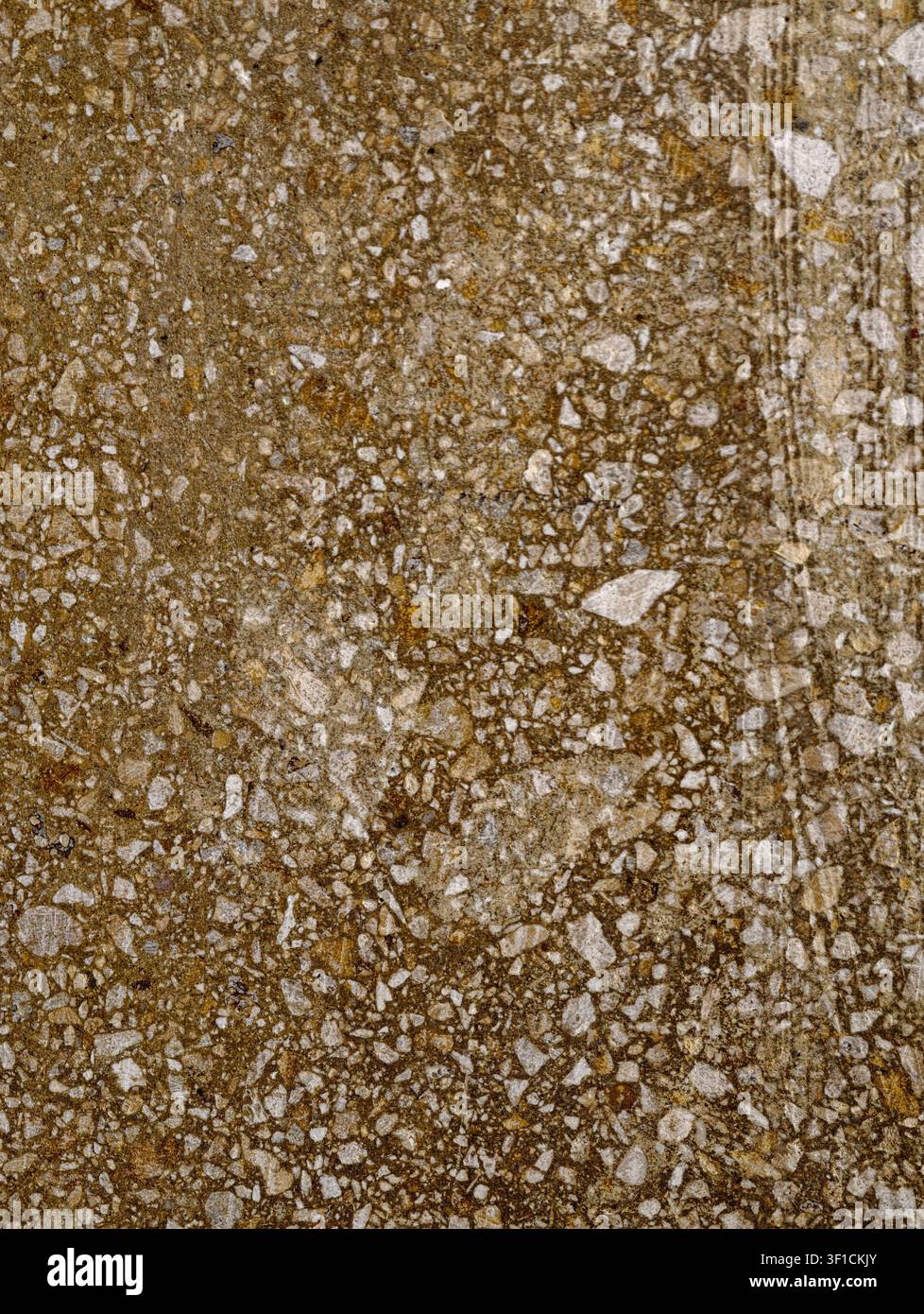 Germany 2026 Concrete surface static, in outdoor possibly construction or industrial setting, with concrete, stones, from a top-down perspective persp Stock Photo