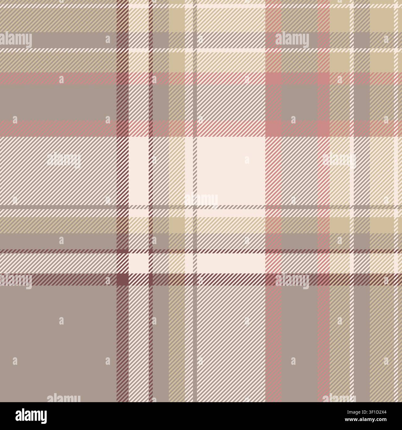 Worn background textile fabric, sparse pattern vector tartan. Subtle check plaid texture seamless in light and pastel colors palette. Stock Vector