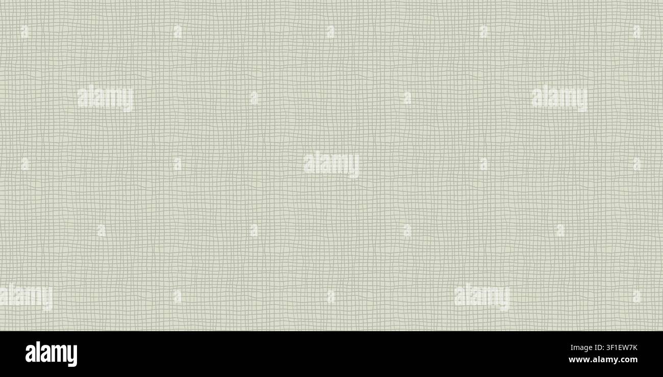 Minimal Seamless Geometric Grid Pattern with Organic Line Texture Stock Vector
