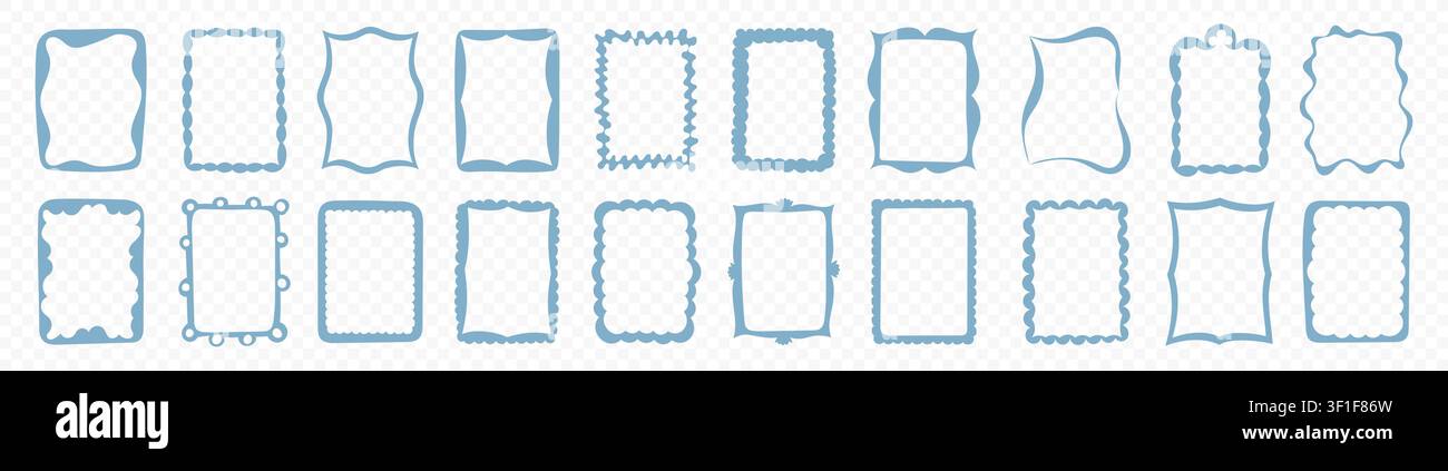 Abstract Decorative Frames Set Stock Vector
