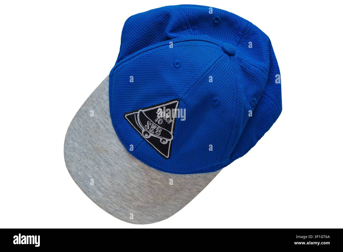 Born to Ski baseball cap isolated on white background Stock Photo