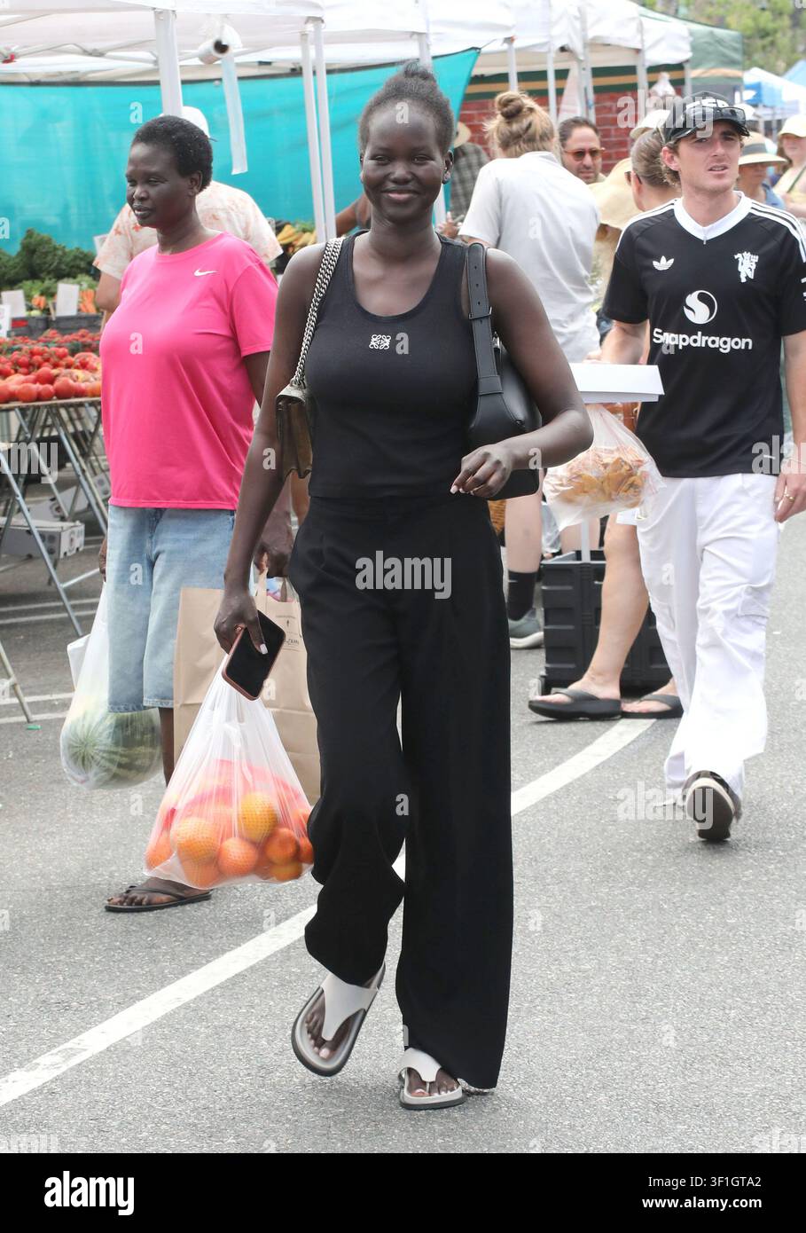 Photo By Zz GOTPAP STAR MAX IPx 2026 7 12 26 Adut Akech Is Seen At The Photo By Maxipx 2026 71226 Adut Akech Is Seen At The Studio City Farmers Market On July 12 2026 In Los Angeles California 3F1GTA2 