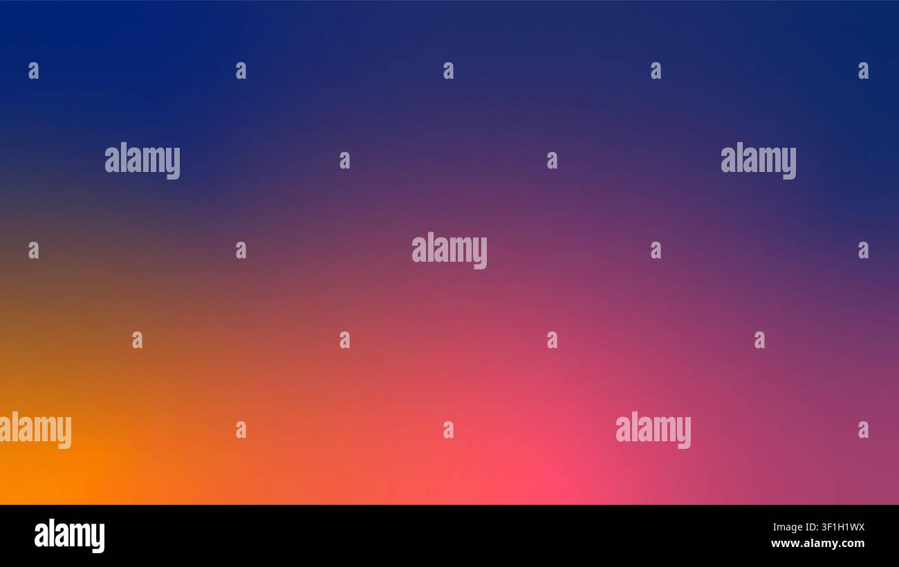 Minimal abstract gradient background built on sunset gradation tones. Clean and versatile backdrop. Stock Vector