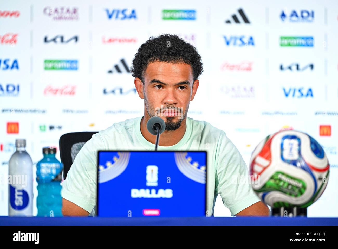 france-s-warren-zaire-emery-gives-a-press-conference-at-at-t-stadium-on