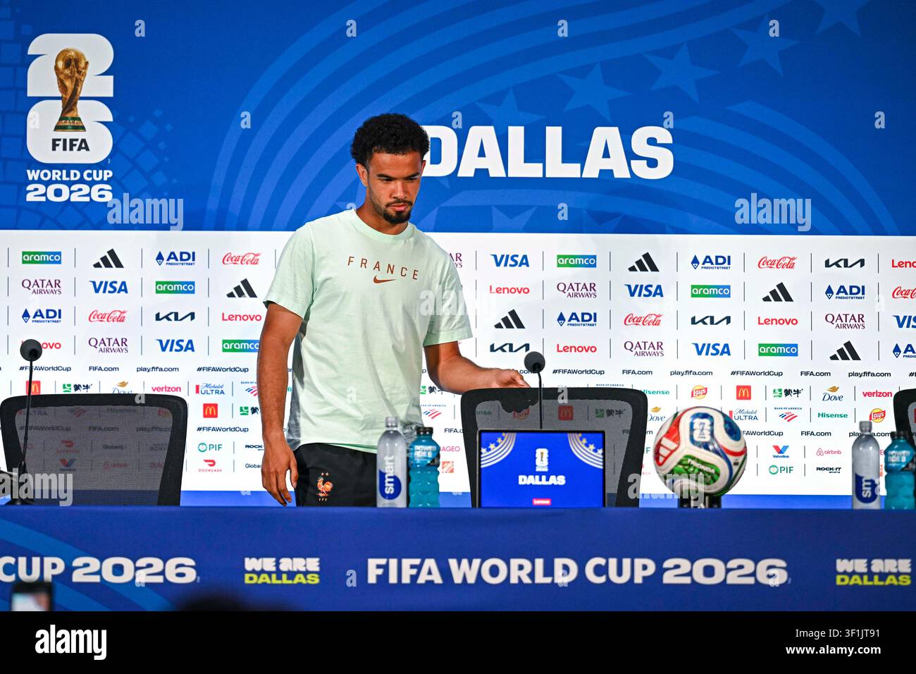 france-s-warren-zaire-emery-gives-a-press-conference-at-at-t-stadium-on