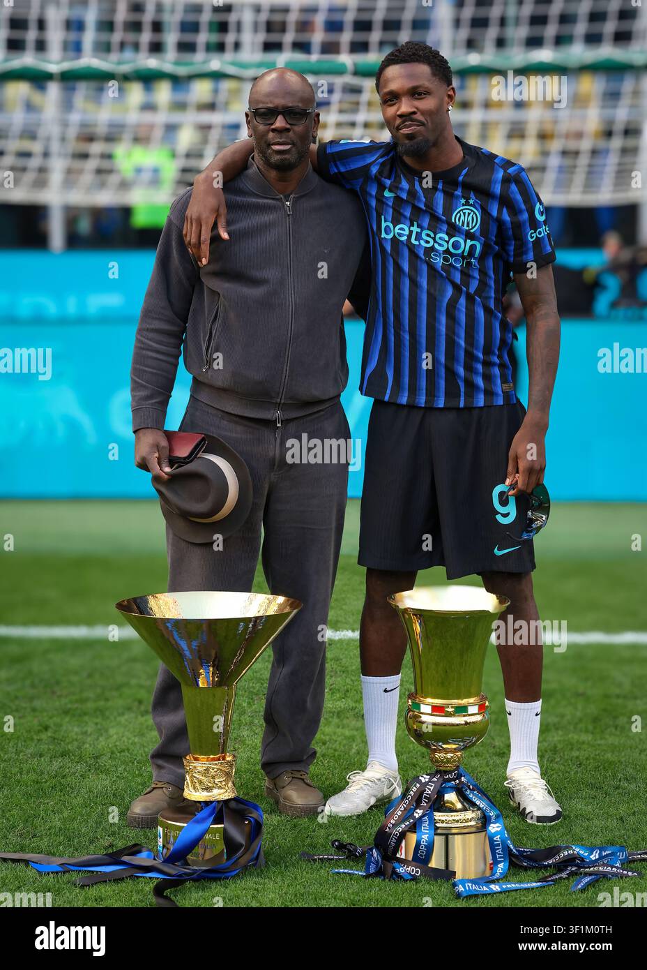 Marcus thuram lilian thuram hi-res stock photography and images