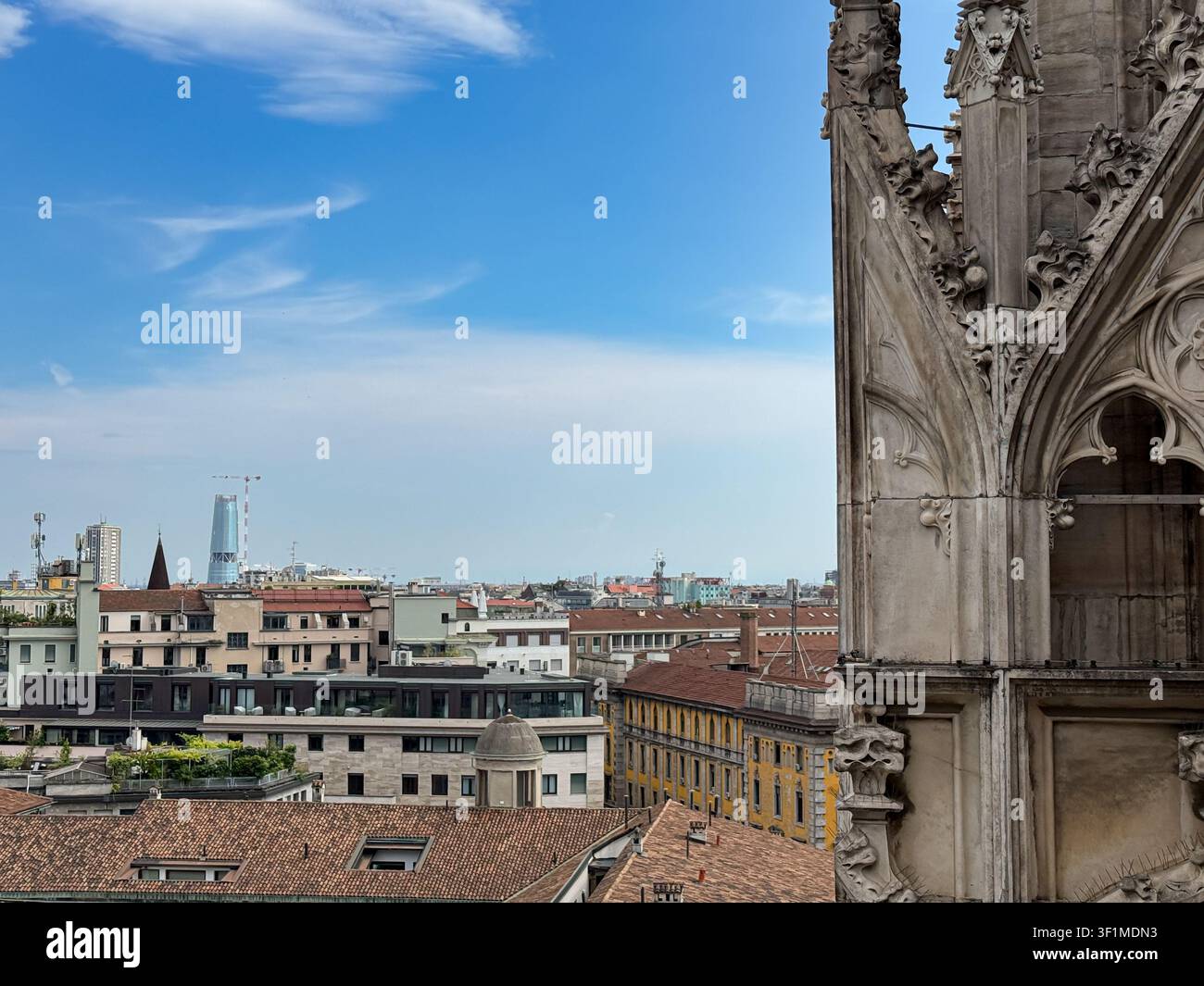 The rooftop, Duomo di Milano, Milan, Lombardy, Italy. - Smartphone Captured Stock Image