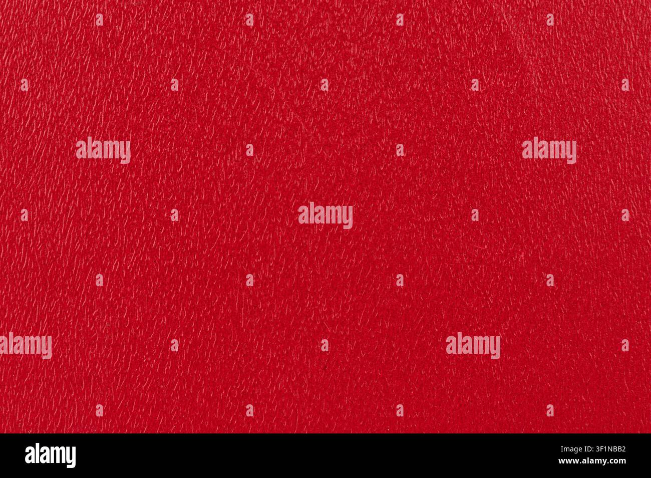 Red rough leather texture background macro close up view Stock Photo