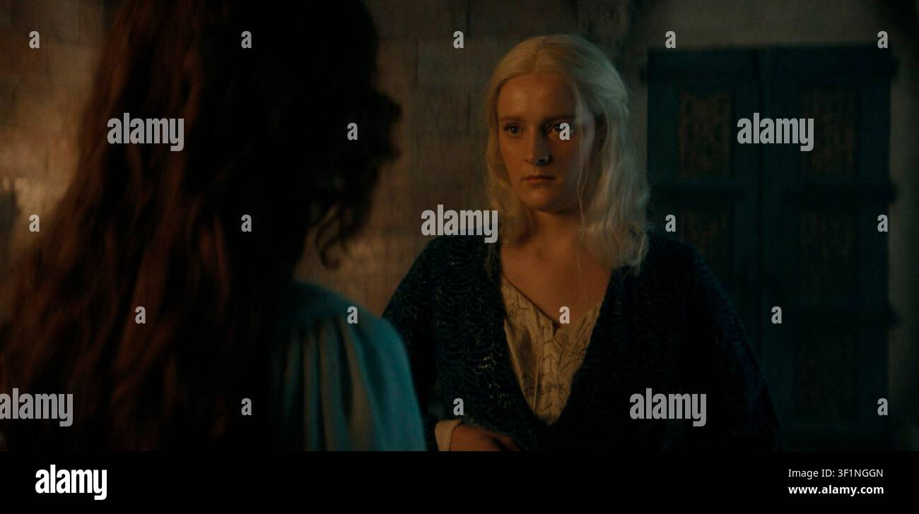 Los Angeles.CA.USA. Olivia Cooke and Phia Saban in a scene in (HBO) TV series, the House of the Dragon (TV) 2026. S3E4. There prequel series to the original Game of Thrones sees the House of Targaryen destroy itself a family civil war. Ref:LMK112-130726-002 Supplied by LMKMEDIA. Editorial Only. Landmark Media is not the copyright owner of these Film or TV stills but provides a service only for recognised Media outlets. pictures@lmkmedia.com Stock Photo