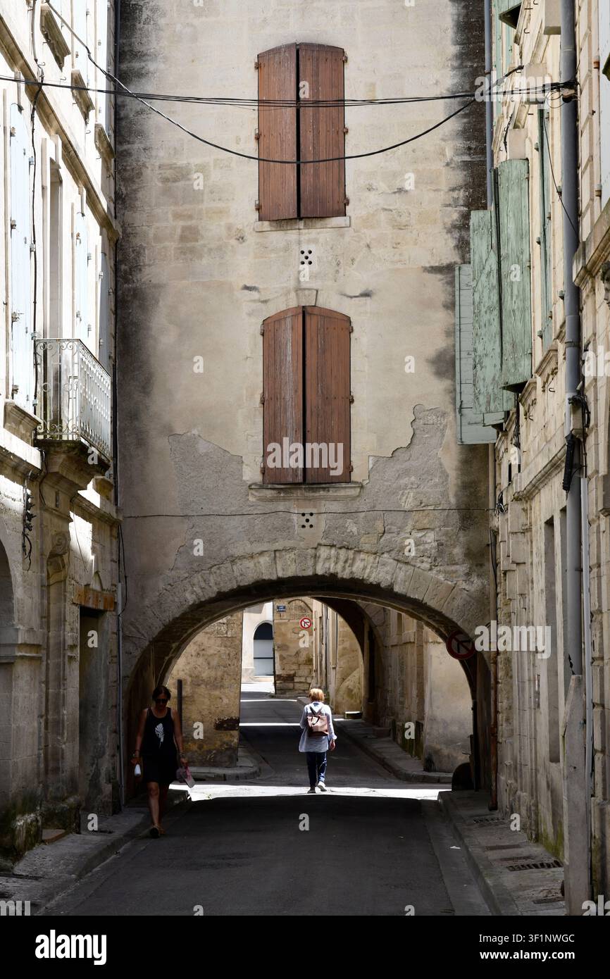 Beaucaire in Provence, France, 2026 narrow streets Stock Photo