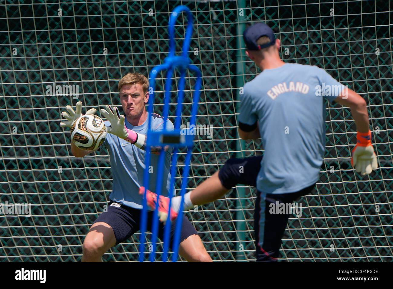 england-goalkeeper-jordan-pickford-trains-for-the-world-cup-soccer