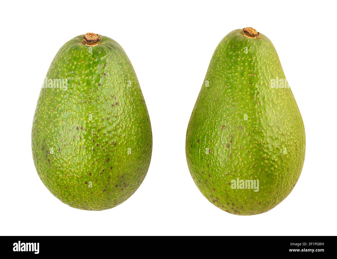 avocado path isolated on white Stock Photo