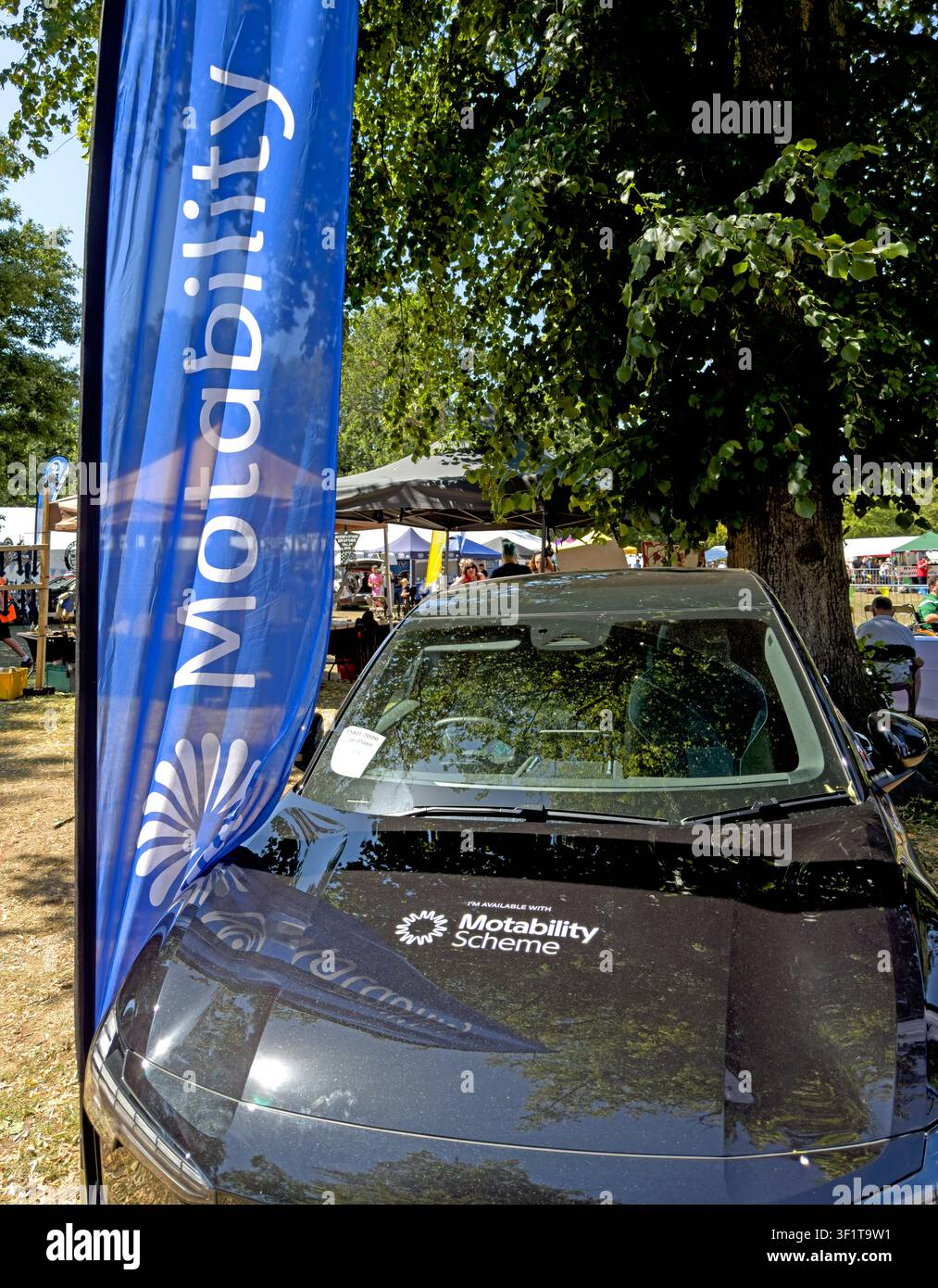 Modern Volvo cars promoted through the UK Motability Scheme, which enables eligible disabled people to lease a vehicle using mobility benefit Stock Photo