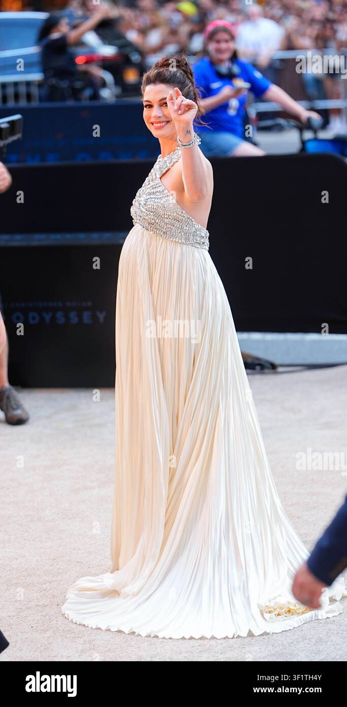 Photo by: XNY/STAR MAX/IPx 2026 7/14/26 Anne Hathaway is seen arriving