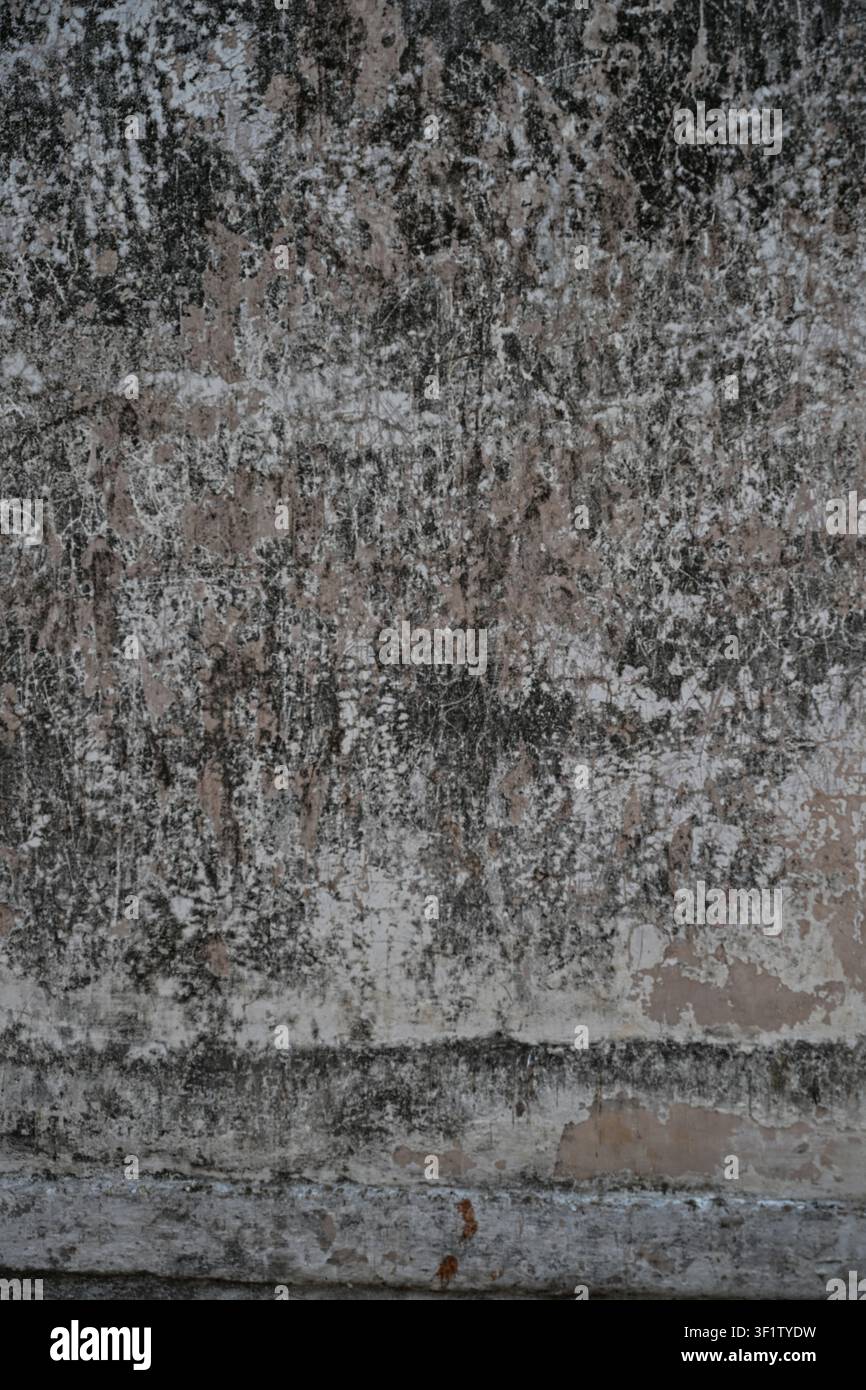 Aged Weathered Plaster Wall Texture with Distressed Grunge Surface Backgrounds Stock Photo