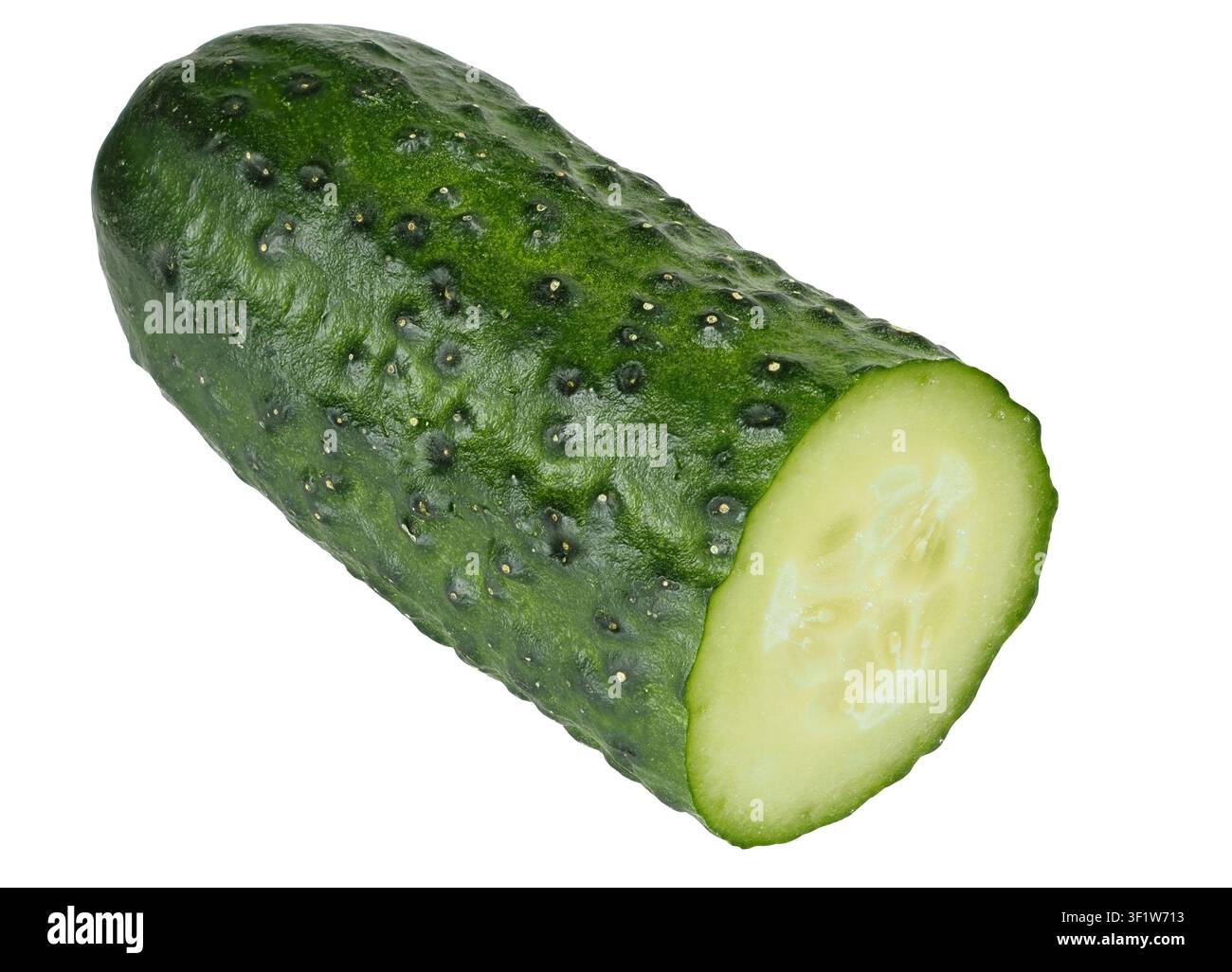 Cucumbers isolated on white background Stock Photo