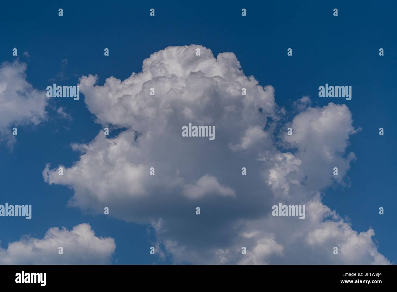 Natural daylight and white clouds floating on blue sky at sunny day Stock Photo
