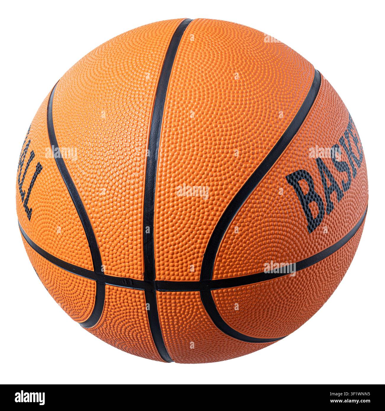 Generic Basketball Isolated on White Background Stock Photo
