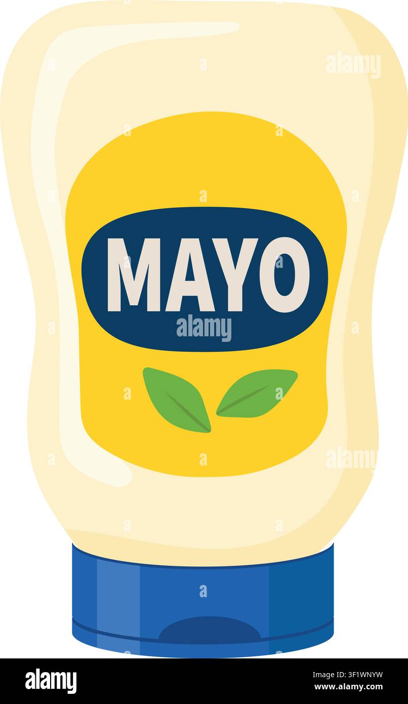 Mayonnaise Jar Illustration Stock Vector