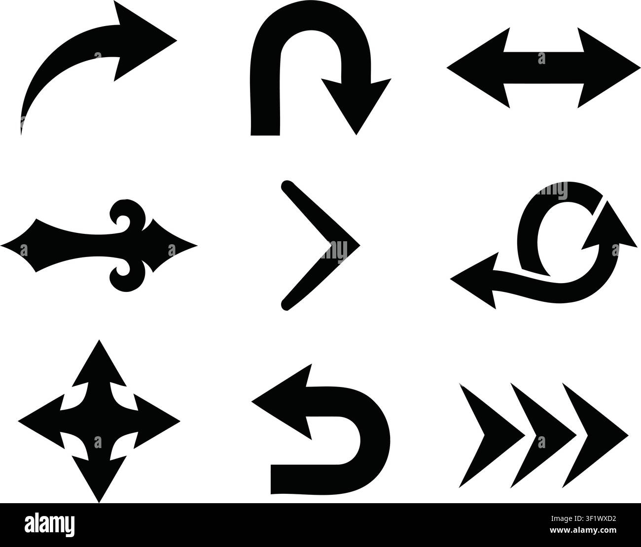 Navigation arrow silhouette icon vector illustration Stock Vector