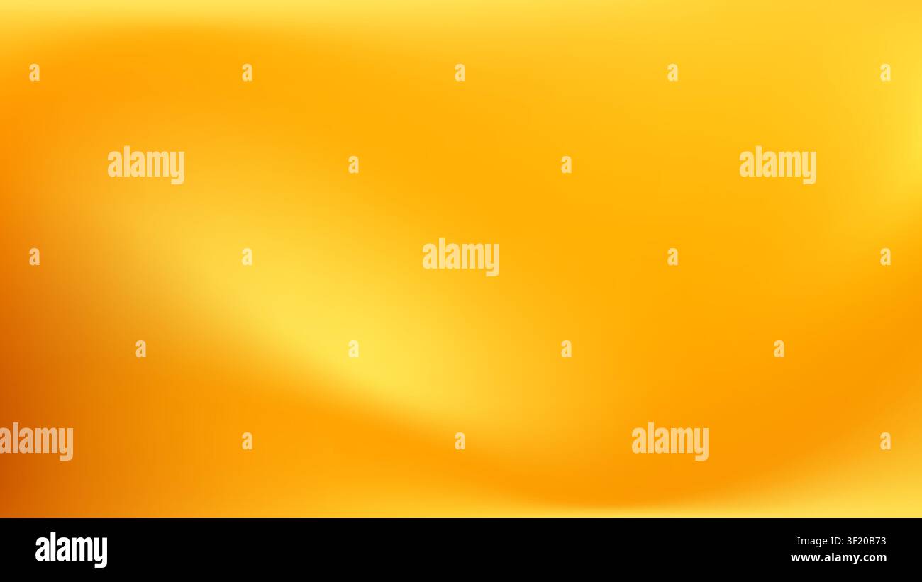 Yellow gradient background. Bright blurred orange bg. Stock Vector