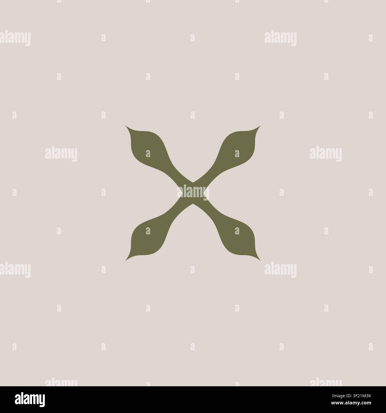 Letter X Simple Logo Design. X Initial Logo Stock Vector