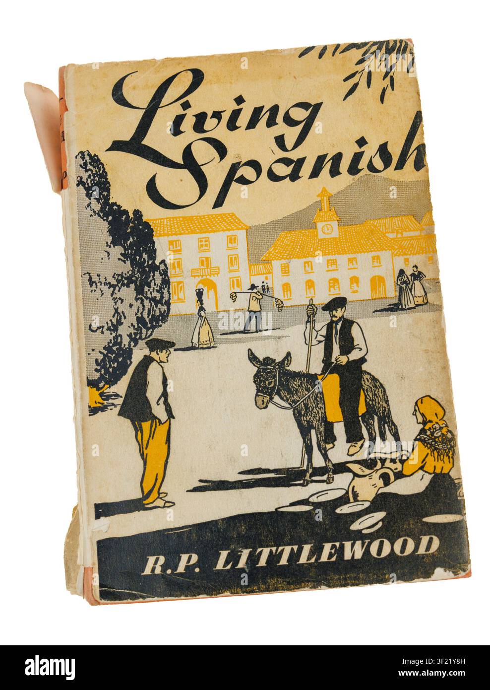Living Spanish by R.P. Littlewood, first published 1949, as an introduction to the language Stock Photo