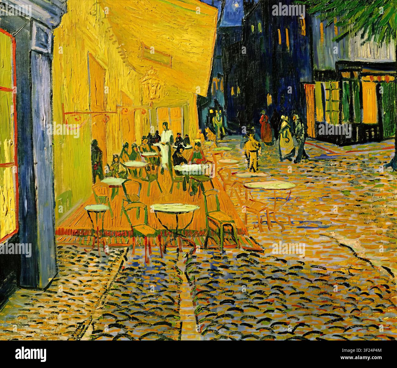 Cafe terrace at night van gogh hi-res stock photography and images