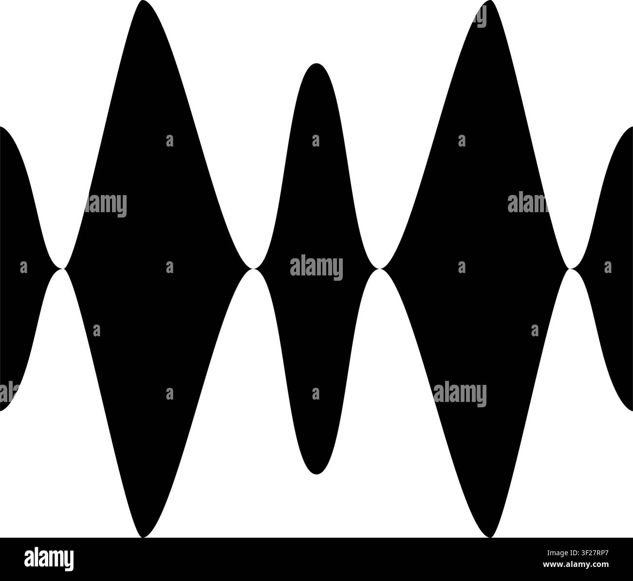Waveform Icon, Audio Wave, Sound, Equalizer, Frequency Stock Vector