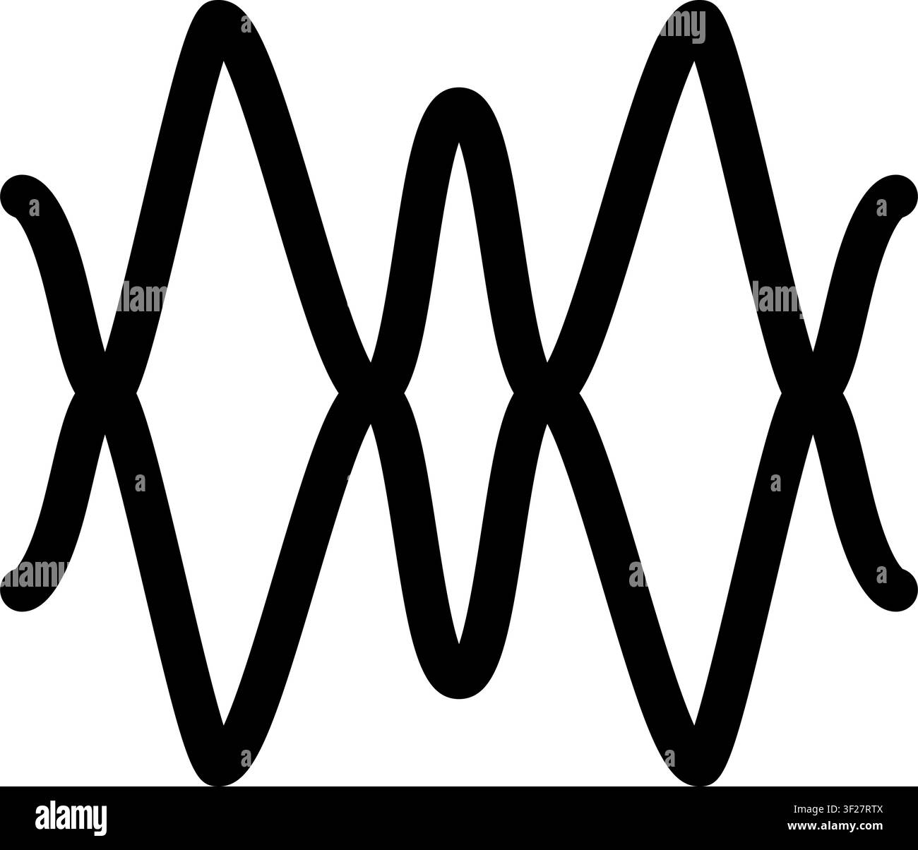 Waveform Icon, Audio Wave, Sound, Equalizer, Frequency Stock Vector