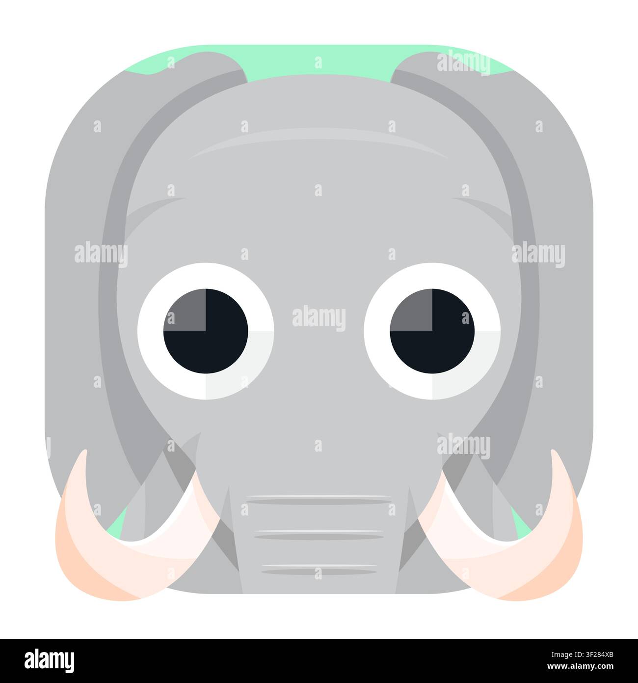 Elephant Icon, Animal, Wildlife, Mammal, African, Illustration Stock Vector