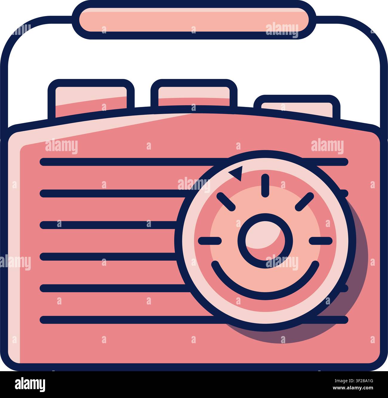 Radio Icon, Broadcast, Communication, Receiver, Tuner, Frequency Stock Vector