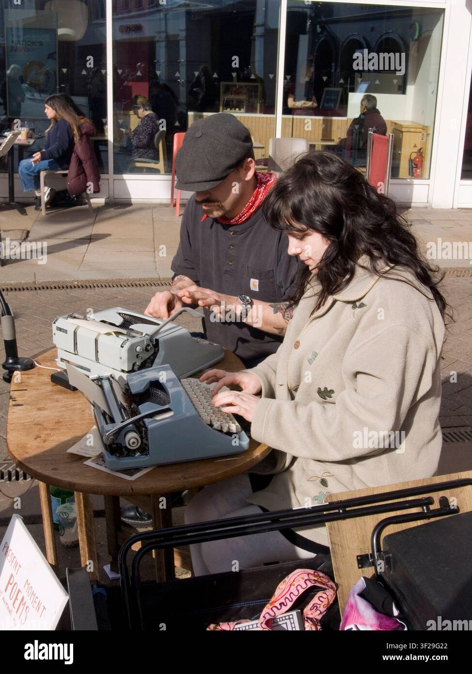 Poem on the Spot, Cambridge Stock Photo