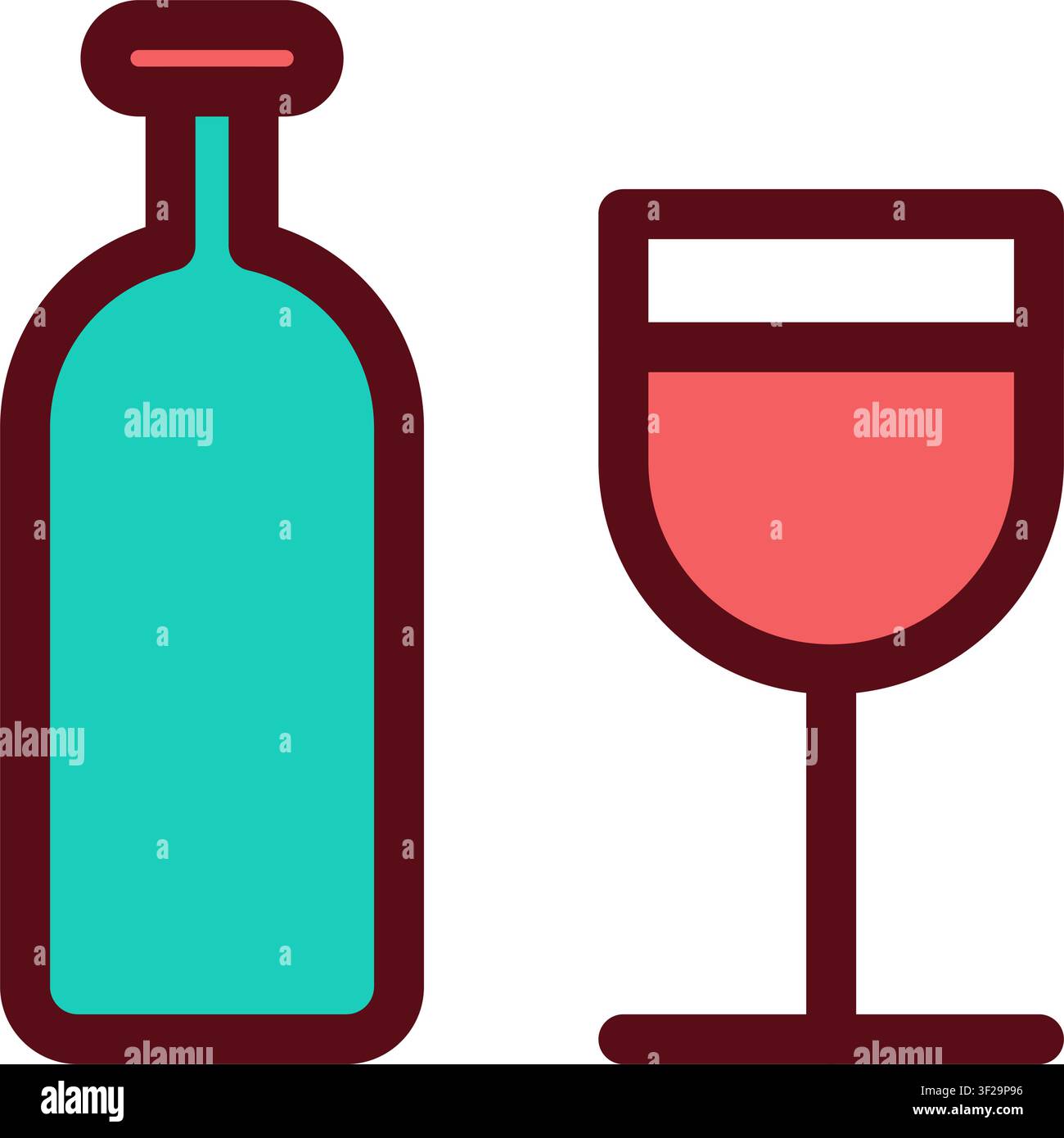 Bottle Drink Icon, Beverage, Water, Container, Liquid Stock Vector