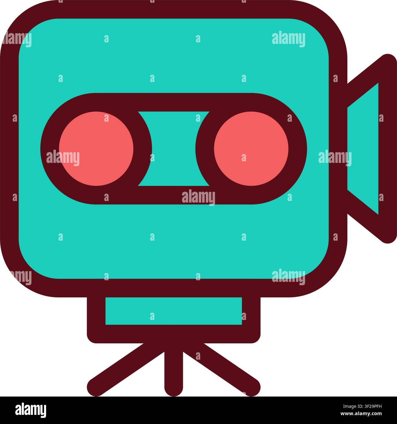 Camcorder Icon, Video Camera, Recording, Device, Multimedia Stock Vector