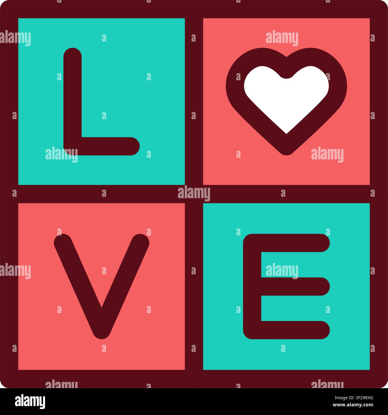 Love Letter Icon, Envelope, Mail, Message, Romantic, Greeting Stock Vector