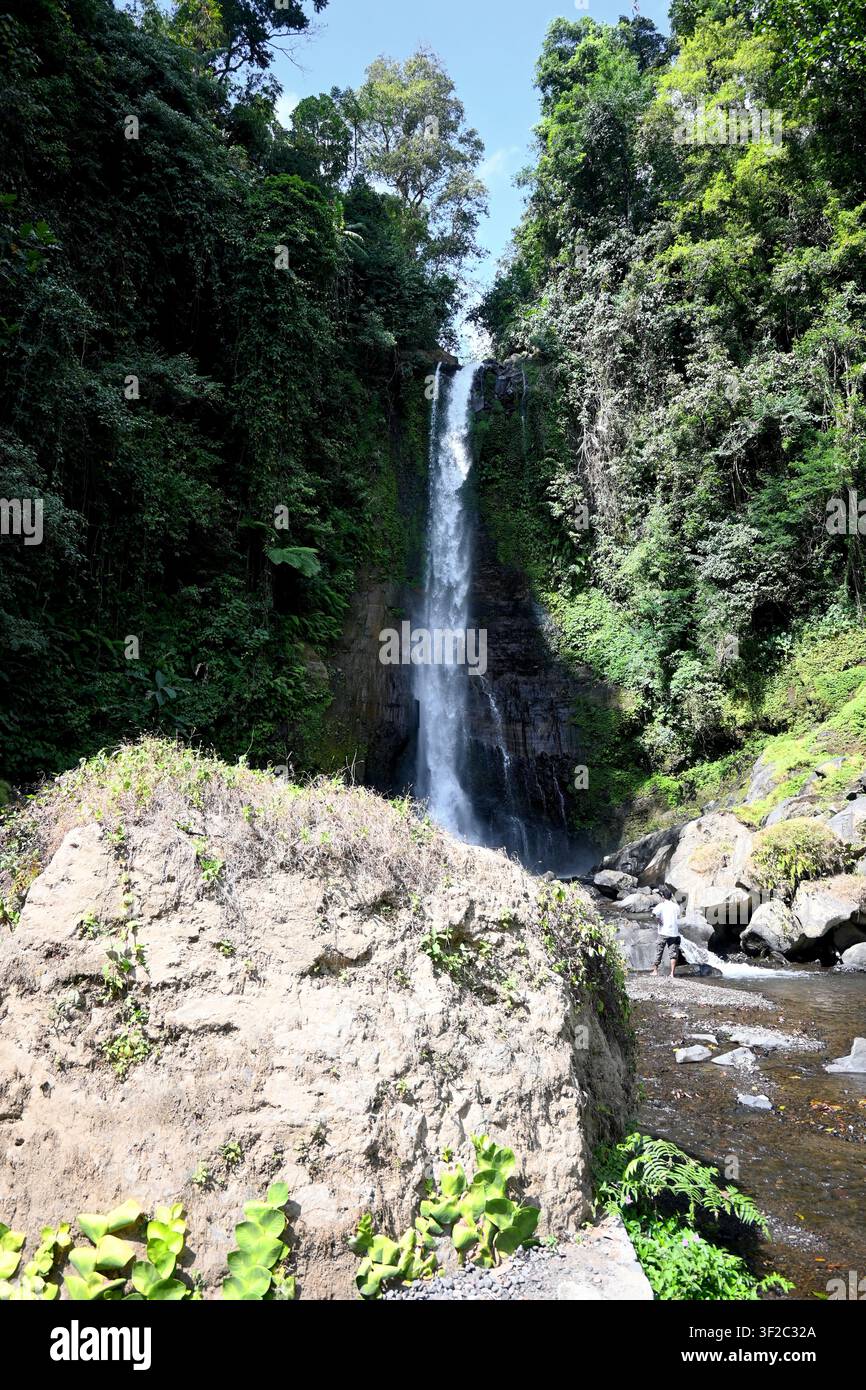 Gitgit waterfall in Buleleng regency of Bali Stock Photo