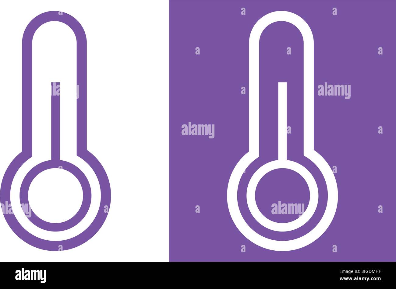 Thermometer Icons Set Stock Vector