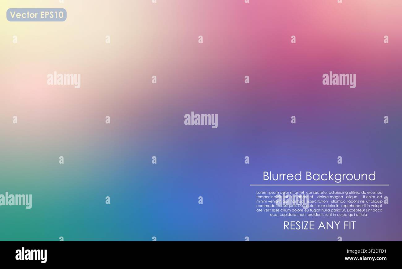 Abstract Blurred Background, Easy to Resize, Vector Illustration Stock Vector