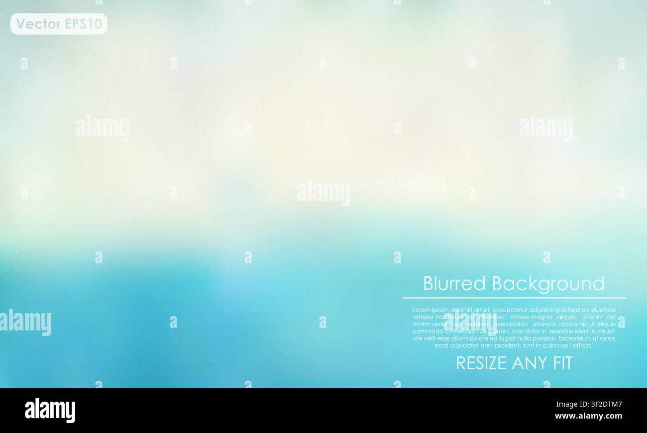 Abstract Blurred Background, Easy to Resize, Vector Illustration Stock Vector