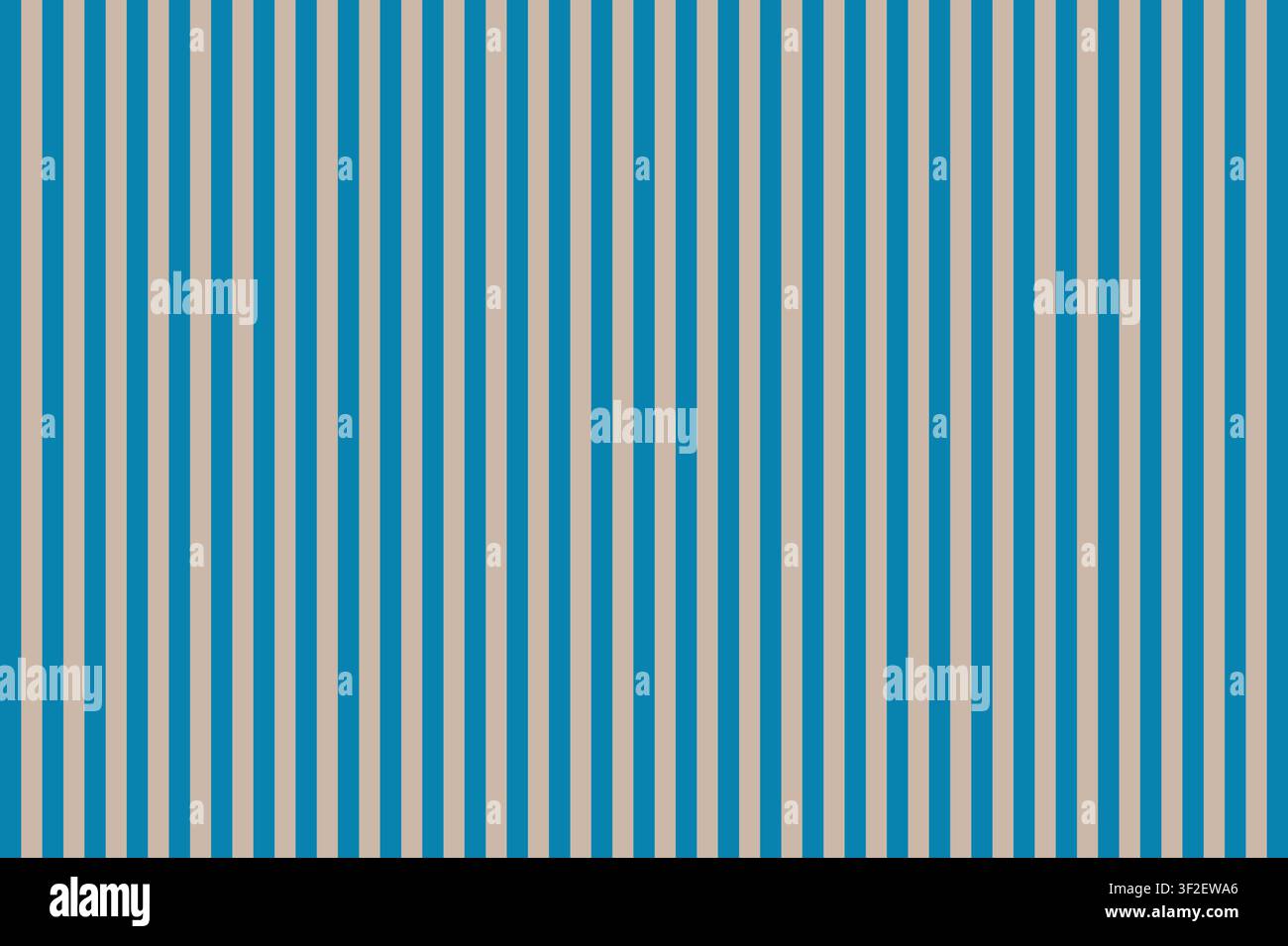 Seamless Vertical Blue Beige and Thin Orange Stripe Pattern Background Stock Vector