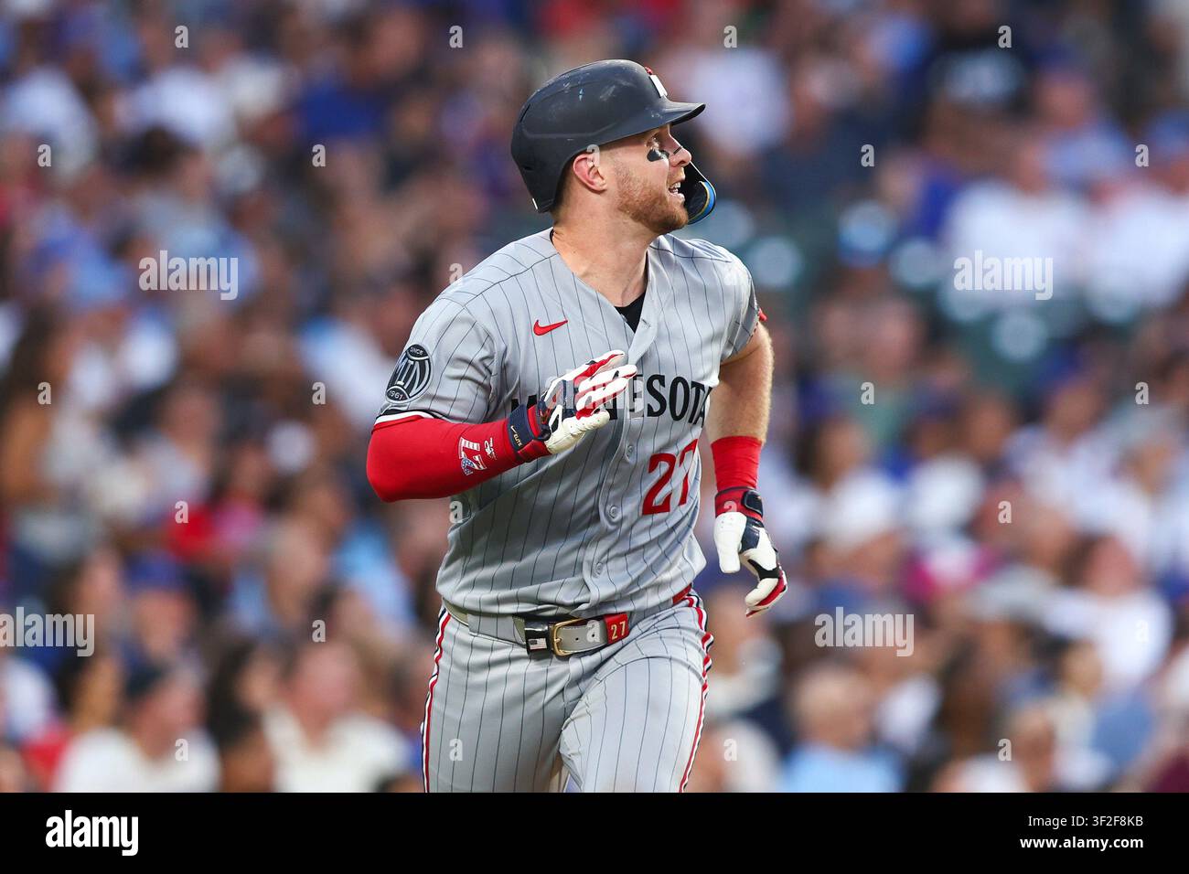 Ryan Jeffers in action during a game against the Chicago Cubs