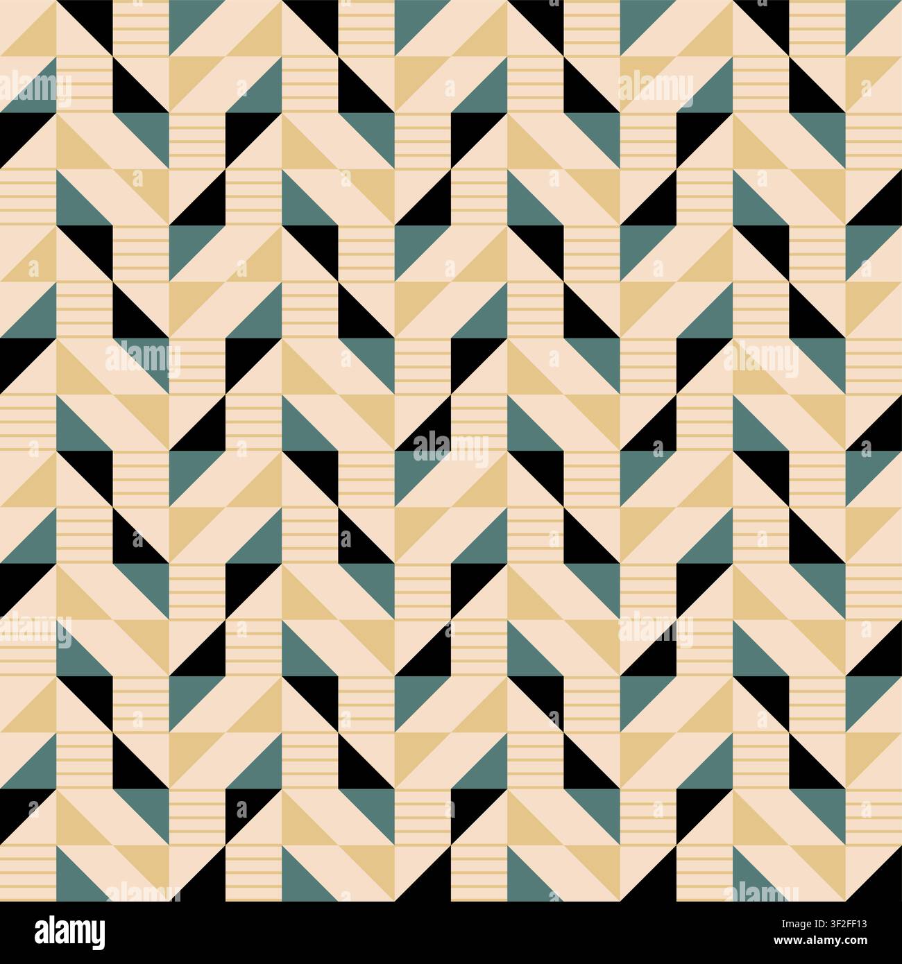 Bright bold vibrant abstract geometric quilt seamless vector pattern, color block technology, geometric colorful patchwork background. Stock Vector